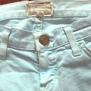 Current Elliott Pastel Blue Jeans / Skinny Fit
